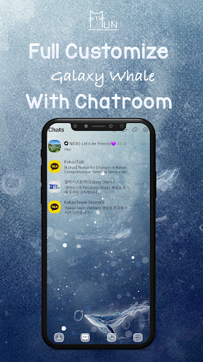 Galaxy Whale _ KakaoTalk Theme Screen 2