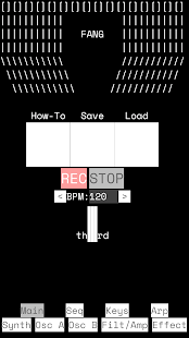 ภาพหน้าจอของ Fang Synth