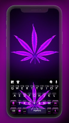 最新版、クールな Purple Neon Weed のテーマのおすすめ画像1