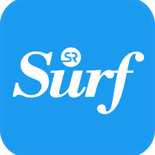 Surf: Easy Ride and Delivery. logo