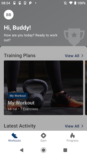 Android application EUROFITNESS screenshort