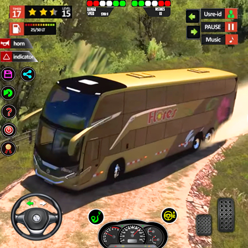 Android application Indian Offroad Bus Driving Sim screenshort