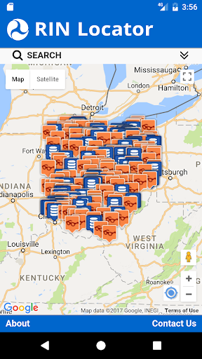 RIN Locator Screen 3
