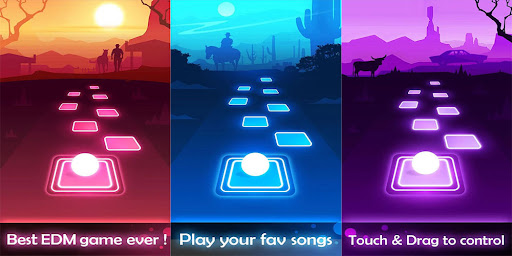 Tiles hop Rush E music game