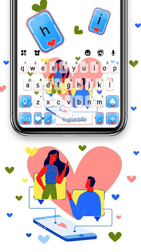 Chat for Dating Keyboard Backg Screen 2