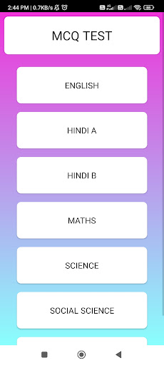 Class 9 MCQ Screen 3