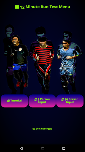 Android application 12 Minutes Run Fitness Test screenshort
