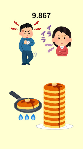Android application パンケーキ積み screenshort