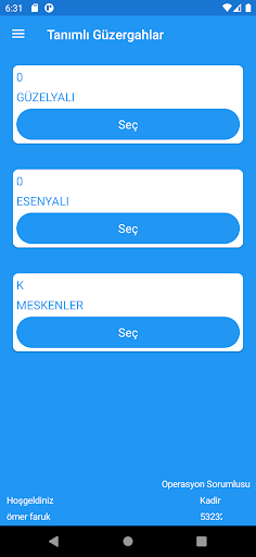 Seyir Servisim Screen 2