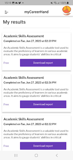 myCareerHand Screen 3