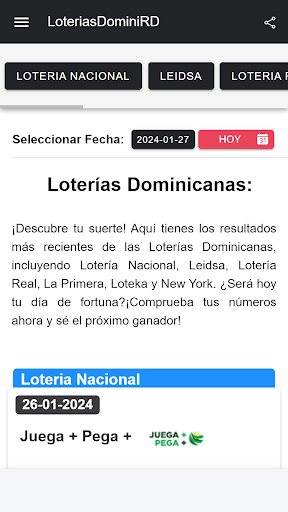 LoteriasDominiRD Screen 2