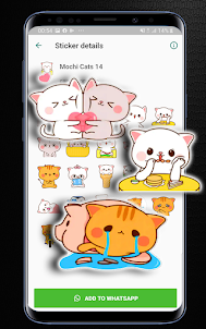 Mochi Peach Cat Stickers whats