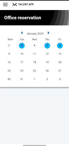 Talent App Screen 2