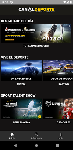 Android application Canal Deporte screenshort