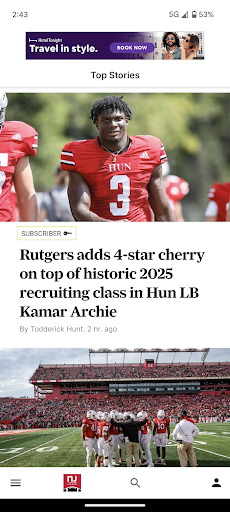 Android application NJ.com: Rutgers Football News screenshort