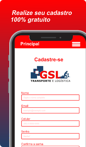 GSL Transporte - Cliente Screen 2
