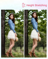 screenshot of Height Stretching