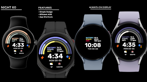 Night 60 - watch face screenshot 18