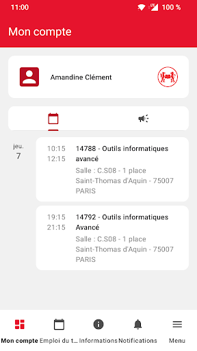 Android application Sciences Po screenshort