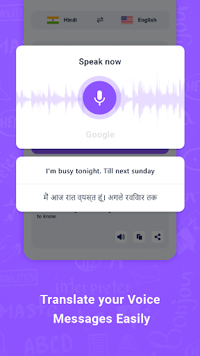 English Hindi Voice Translator Screen 2