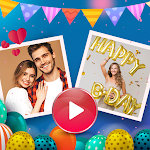 Cover Image of Unduh Birthday video maker with anim  APK