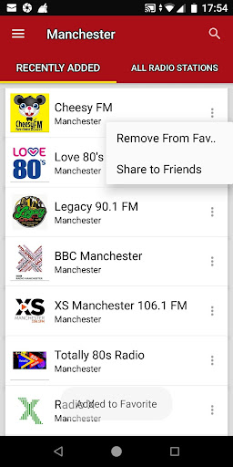 Manchester Radio Stations - UK