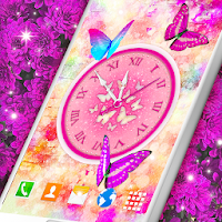 Butterfly Analog Clock