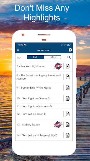 Screenshot of Miami to Key West Audio Guide