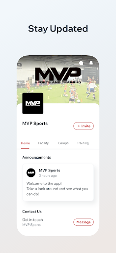 MVP Sports and Training Screen 3