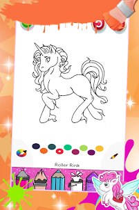 UNICORN COLORING PAGES