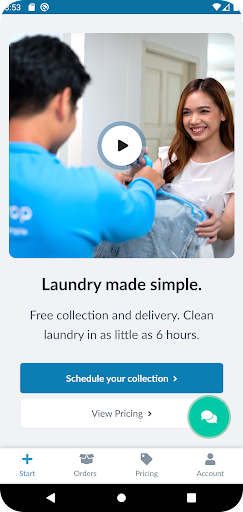 Android application WashDrop screenshort