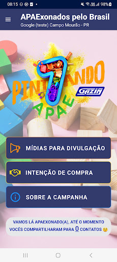 Pintando 7 Gazin - APAE Screen 2