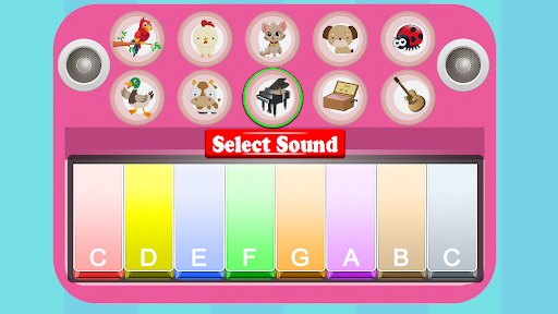 Android application piano for kids & toddlers screenshort