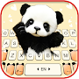 Cute Baby Panda 2 Keyboard Bac