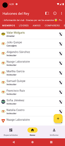 Club de Conquistadores Screen 2