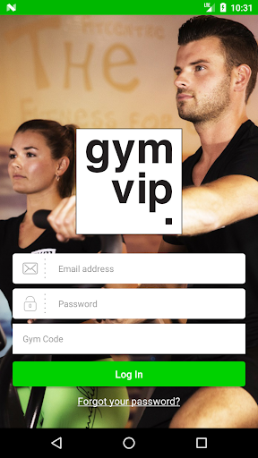 Android application Gym VIP screenshort