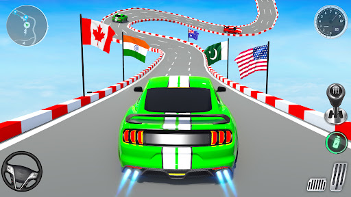 Android application Muscle Car Stunts - Ramp Car screenshort