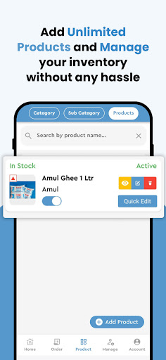 Grocito Business App Screen 3