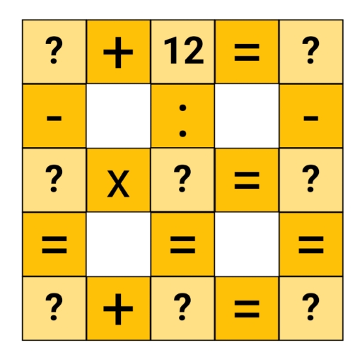 Math Cross - Puzzle Logo