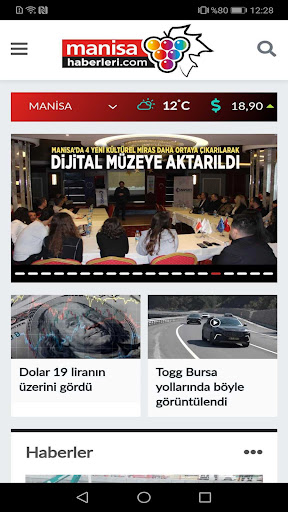Android application Manisa Haberleri screenshort