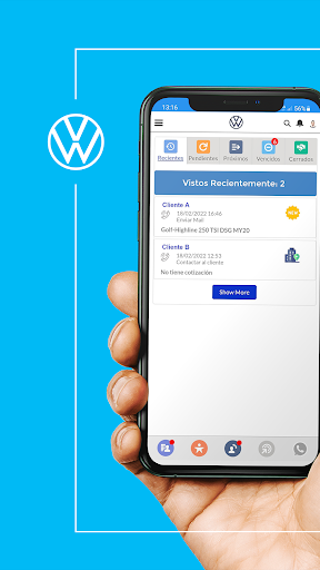 Android application VWA Sales screenshort