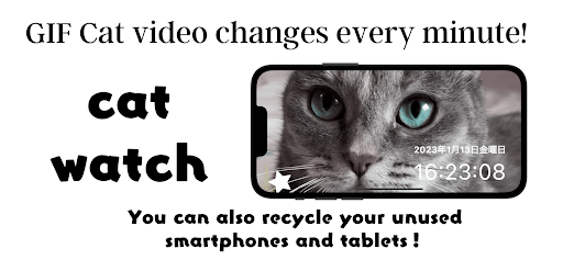 Android application Cat Clock App Pro. screenshort