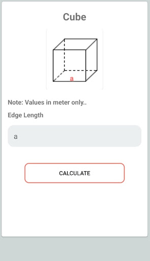 Volume Calculator Screen 2