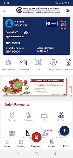 Android application Unnati Smart App screenshort