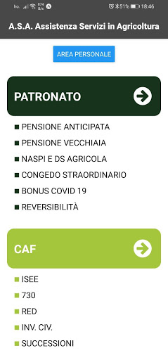 Android application ASA Vittoria screenshort