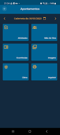 Caderneta de Obras Screen 2
