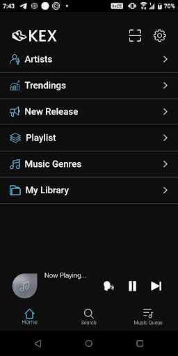 Android application KEX Karaoke (手機版) screenshort