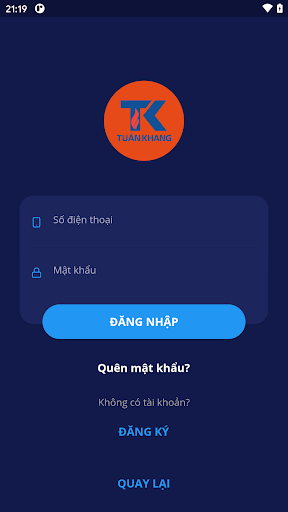 Android application Gas Tuấn Khang screenshort