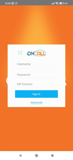 Android application ONCALL screenshort