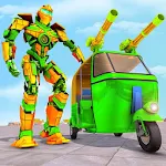 Cover Image of Unduh Tuk Tuk Robot Car Game – Auto Rickshaw Robot Game 1.0 APK